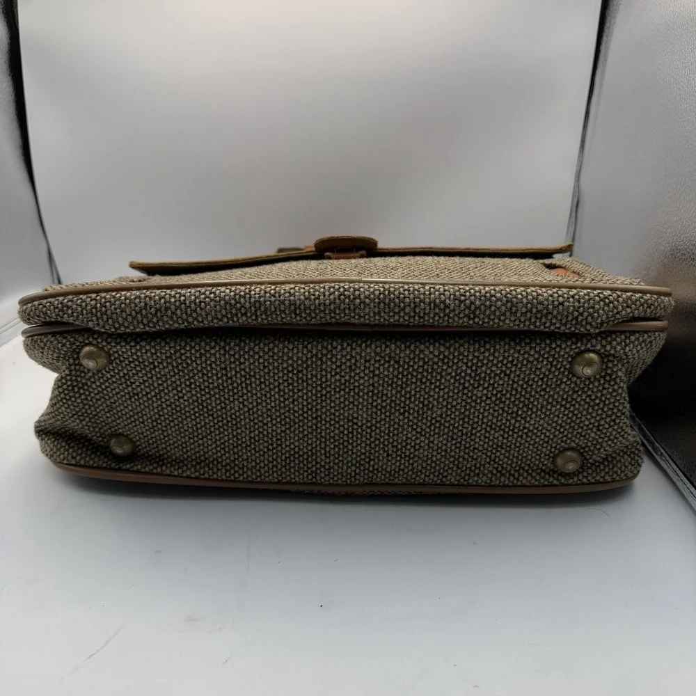 Hartmann Tweed & Belting Leather Carry-On Overnight Shoulder Bag NO STRAP